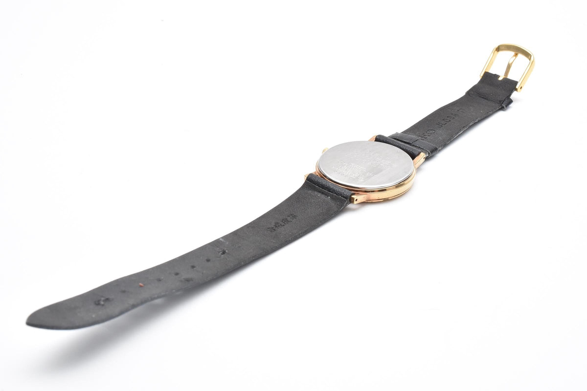 SEIKO セイコー Spirit スピリット 7N01-7060 メンズ クォーツ 腕時計 クリーム文字盤 2針 ゴールドカラー ステンレス ブラック レザーストラップ 31mm 1990年代 ヴィンテージ