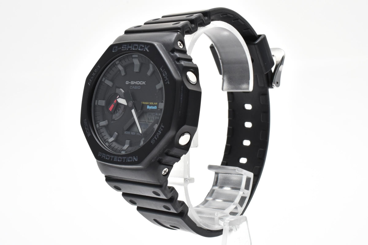 CASIO カシオ G-SHOCK ジーショック GA-B2100 メンズ ソーラー クォーツ アナデジ 腕時計 ブラック オクタゴン 八角形 樹脂ケース レジンベルト 45mm 2020年代 箱 説明書 保証書類付