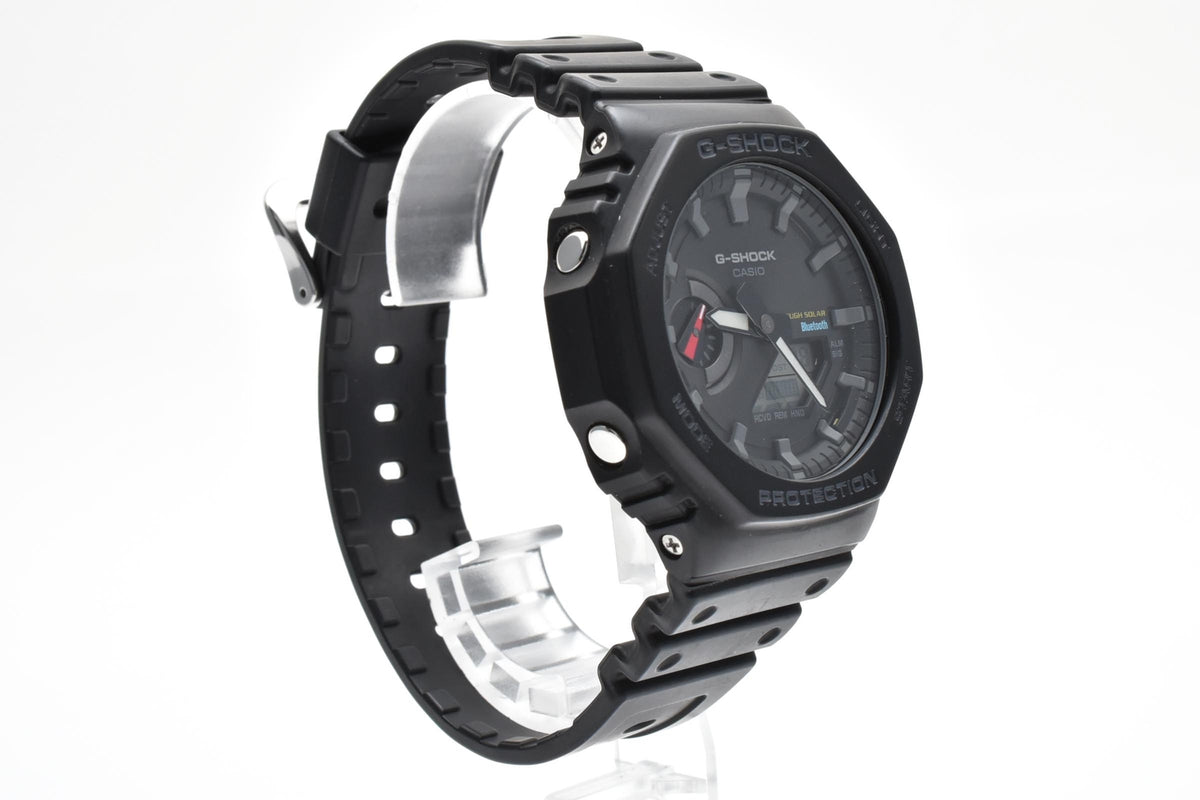 CASIO カシオ G-SHOCK ジーショック GA-B2100 メンズ ソーラー クォーツ アナデジ 腕時計 ブラック オクタゴン 八角形 樹脂ケース レジンベルト 45mm 2020年代 箱 説明書 保証書類付