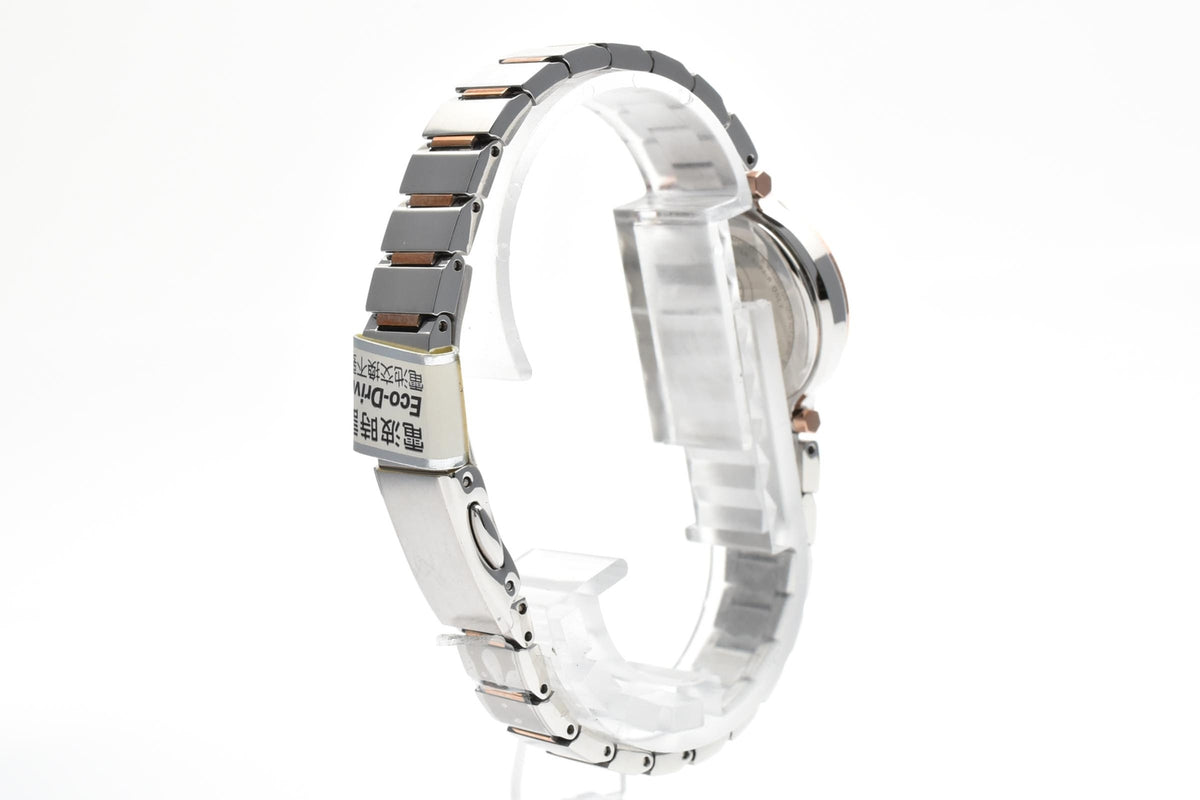 CITIZEN シチズン Eco-Drive エコドライブ H054-T017908 レディース ソーラー クォーツ 腕時計 ホワイト文字盤 ローズゴールドカラー ステンレス 23mm 2000年代 箱 書類付