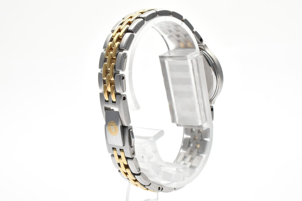 CITIZEN シチズン EXCEED エクシード 5437-H00435 レディース クォーツ 腕時計 天然ダイヤモンド 12P ホワイト文字盤 ゴールドプレート ステンレス 23.5mm 1990年代