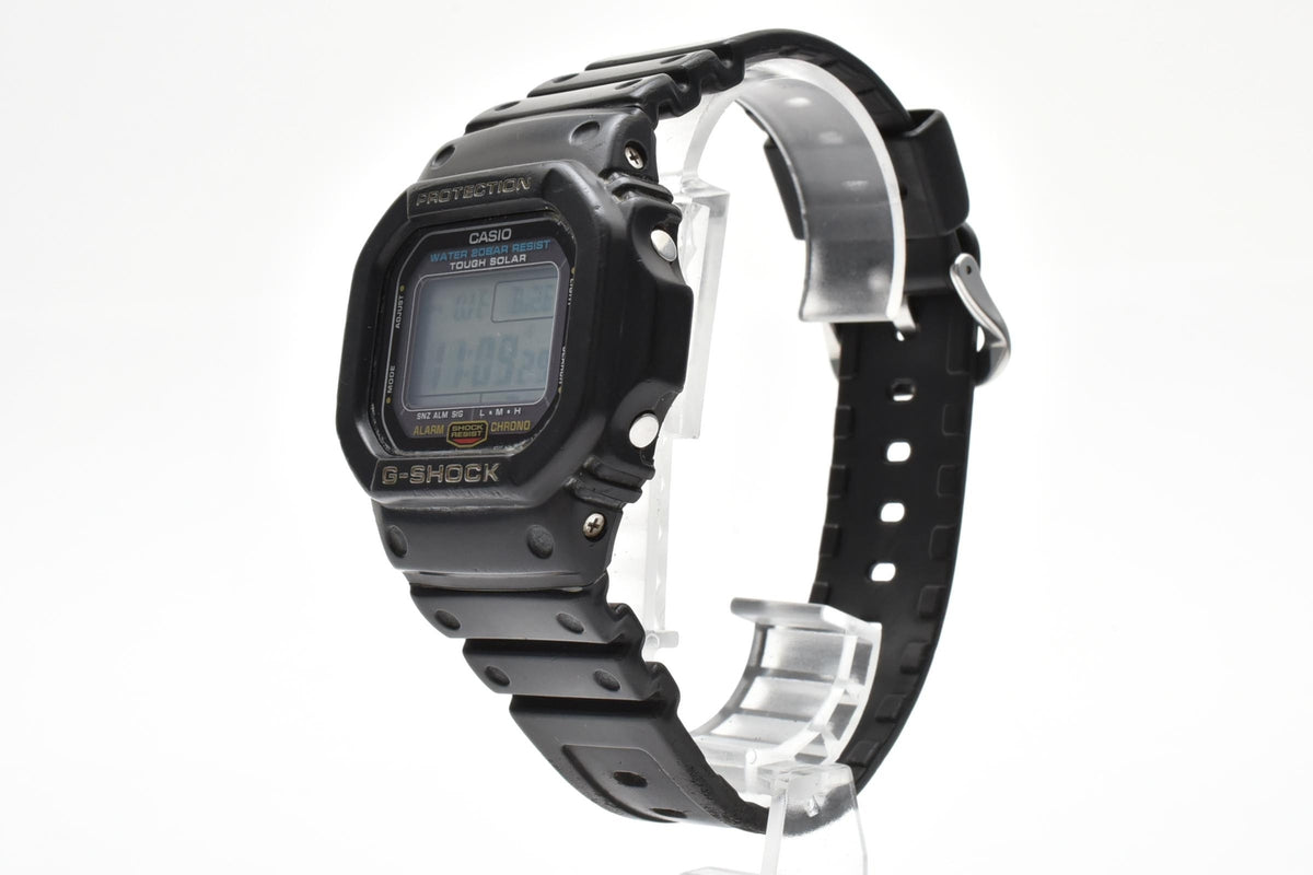 CASIO カシオ G-SHOCK ジーショック G-5600E メンズ Tough Solar タフソーラー クォーツ デジタル 腕時計 ブラック 樹脂ケース レジンベルト 42.5mm 2000年代