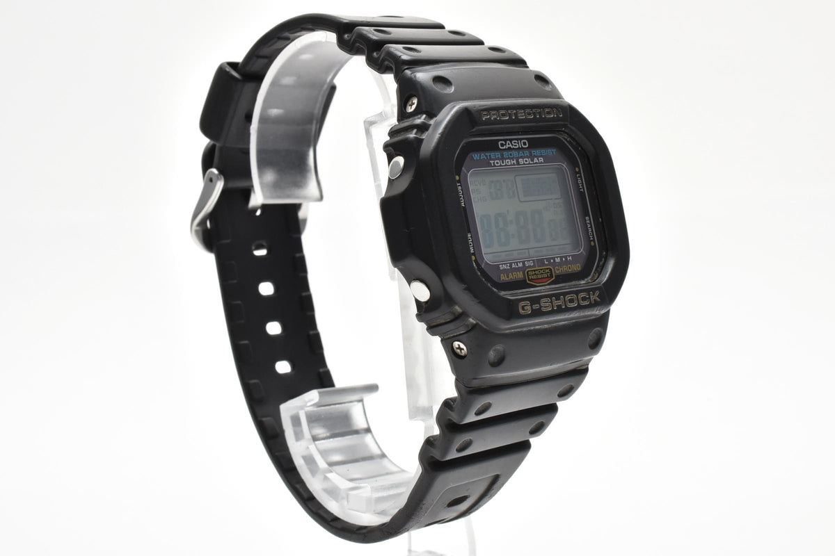 CASIO カシオ G-SHOCK ジーショック G-5600E メンズ Tough Solar タフソーラー クォーツ デジタル 腕時計 ブラック 樹脂ケース レジンベルト 42.5mm 2000年代