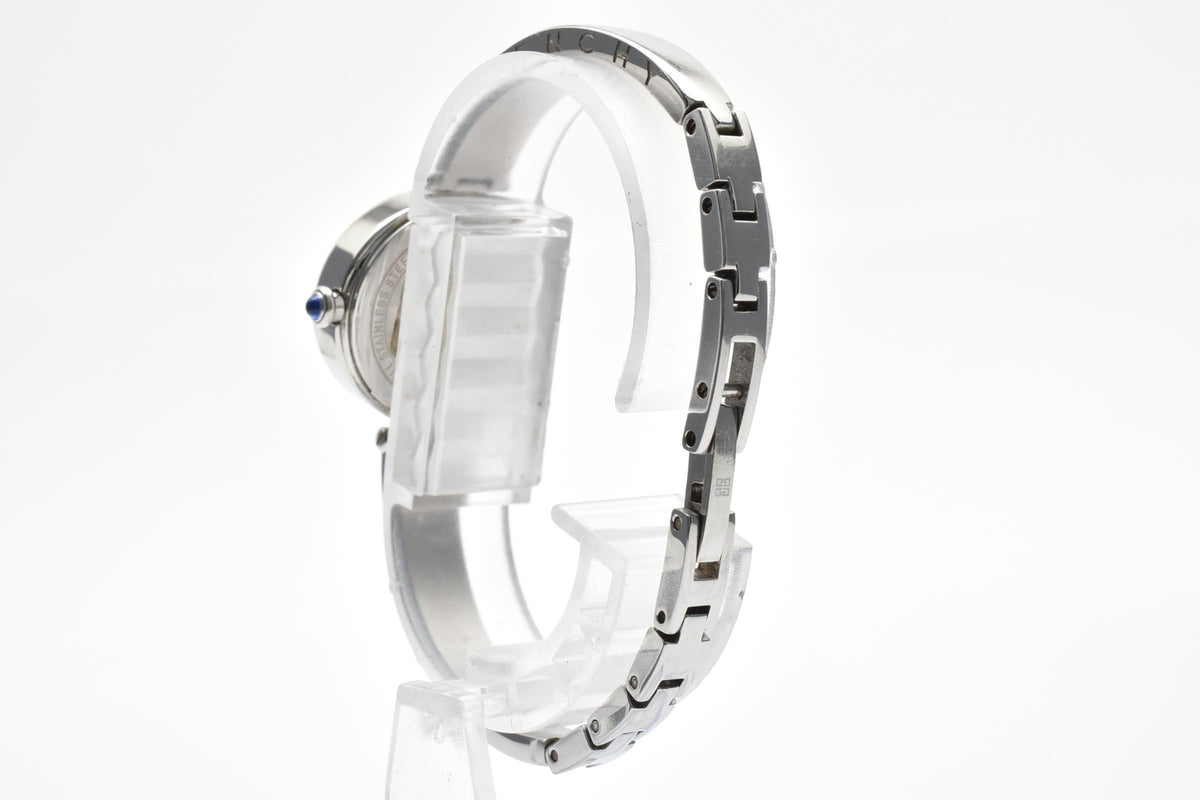 GIVENCHY ジバンシィ CE607045 レディース クォーツ 腕時計 ピンク文字盤 アラビア数字 ストーン装飾 ステンレス バングル ブレスレット 21mm 2000年代
