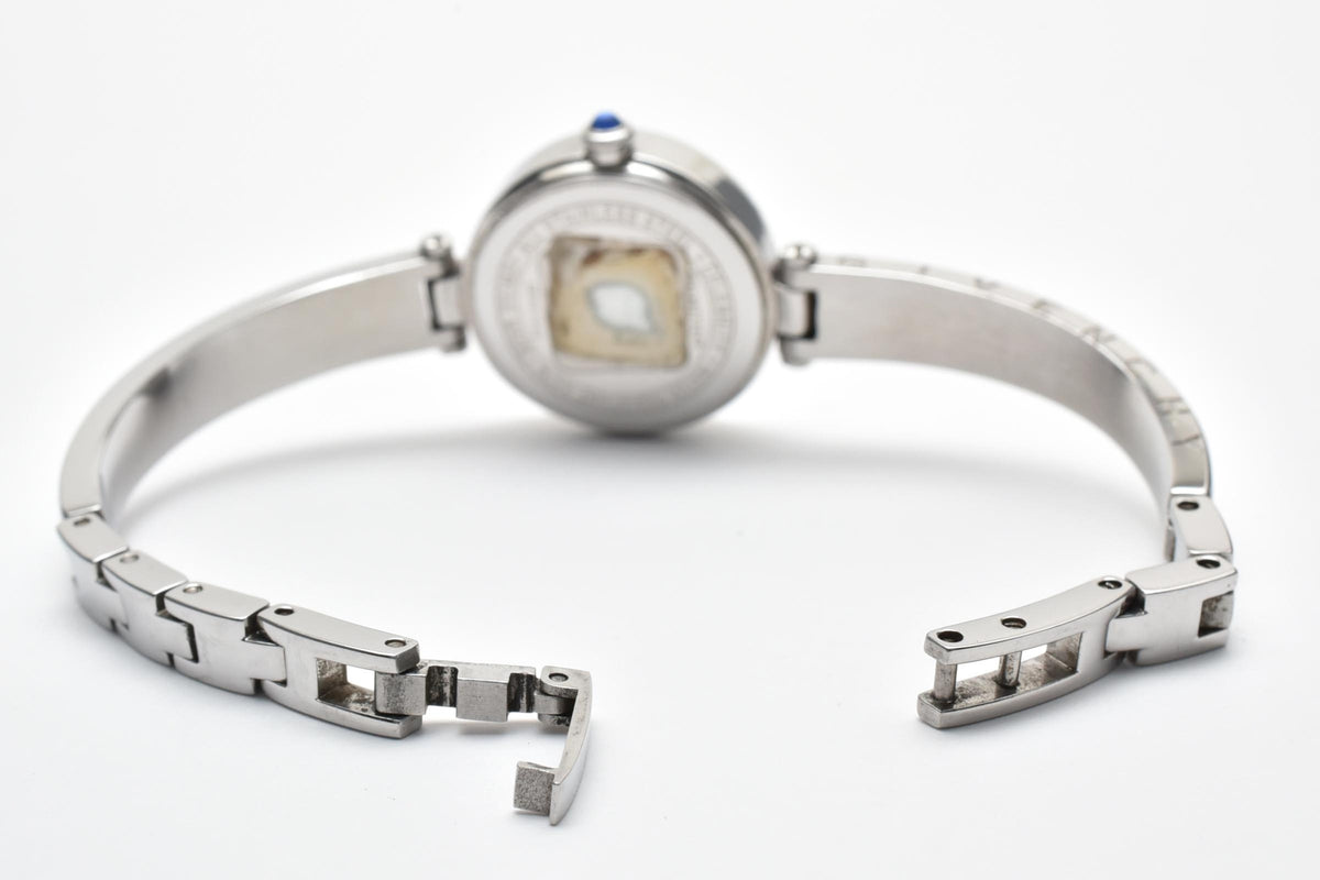 GIVENCHY ジバンシィ CE607045 レディース クォーツ 腕時計 ピンク文字盤 アラビア数字 ストーン装飾 ステンレス バングル ブレスレット 21mm 2000年代