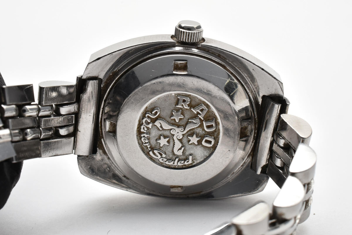 RADO ラドー Voyager ボイジャー レディース 自動巻き 腕時計 クリーム文字盤 デイト 3針 ステンレス ブレスレット 24mm 1970年代 ヴィンテージ