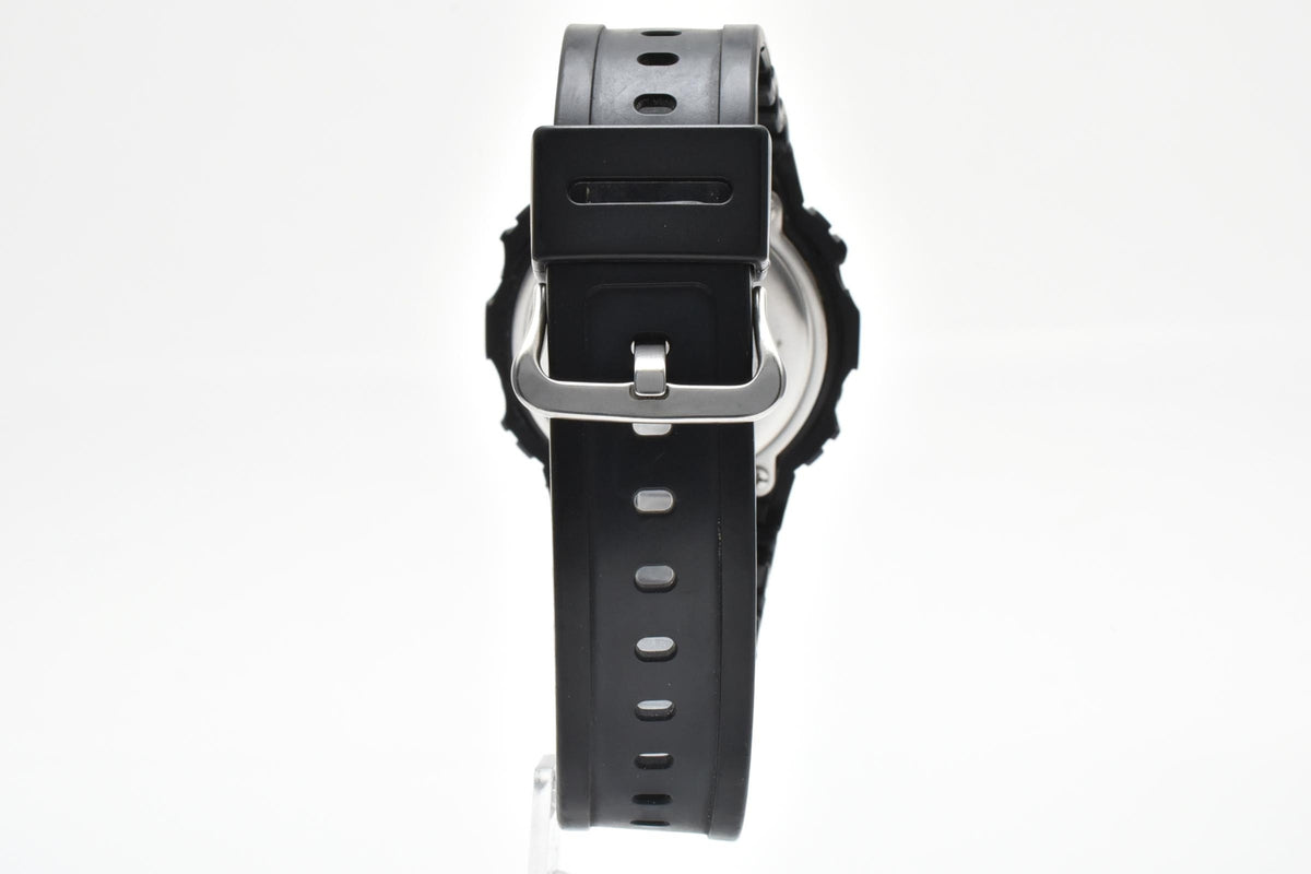 CASIO カシオ G-SHOCK ジーショック Solid Colors DW-5600BB メンズ クォーツ デジタル 腕時計 ブラック液晶 オールブラック 樹脂ケース レジンベルト 44mm 2010年代