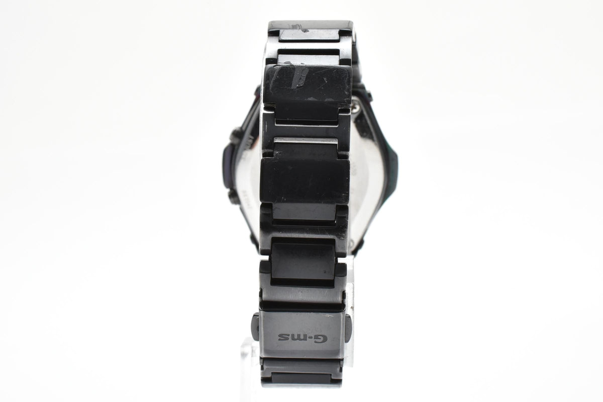CASIO カシオ Baby-G ベビーG G-MS Octra MSG-1500 レディース ソーラー 電波 腕時計 ブラック文字盤 マルチダイヤル ステンレス ブレスレット 34.6mm 2000年代