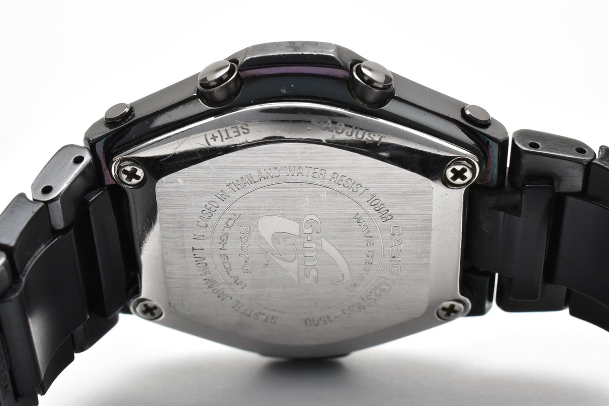 CASIO カシオ Baby-G ベビーG G-MS Octra MSG-1500 レディース ソーラー 電波 腕時計 ブラック文字盤 マルチダイヤル ステンレス ブレスレット 34.6mm 2000年代