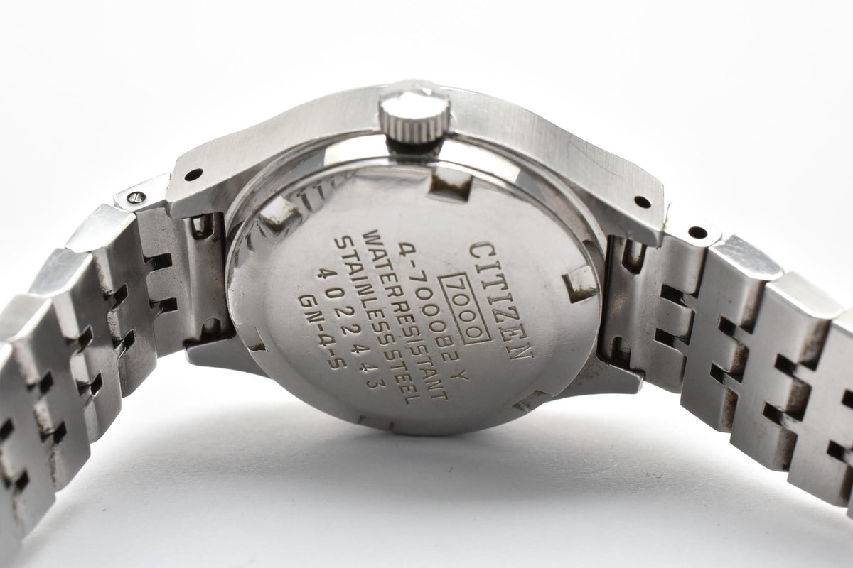 CITIZEN シチズン Cosmostar V2 コスモスター 4-700082Y レディース 自動巻き 腕時計 エメラルドグリーン文字盤 ステンレス ブレスレット 23mm 1970年代 ヴィンテージ