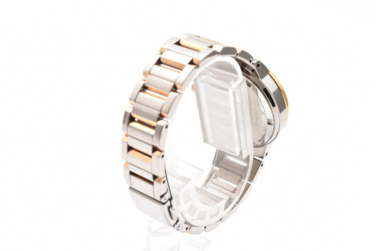CITIZEN シチズン H504-T012507 メンズ クォーツ クロノグラフ 腕時計 ホワイト文字盤 マルチダイヤル ステンレス コンビ ブレスレット 31mm 2000年代