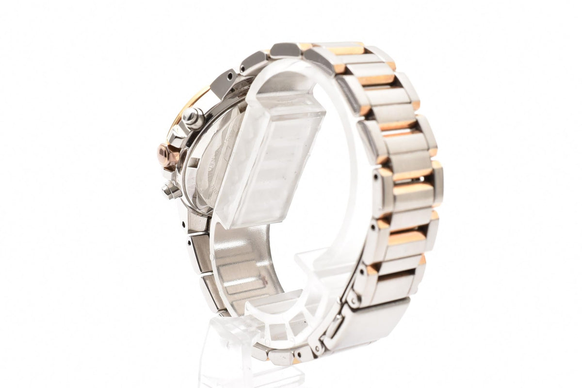 CITIZEN シチズン H504-T012507 メンズ クォーツ クロノグラフ 腕時計 ホワイト文字盤 マルチダイヤル ステンレス コンビ ブレスレット 31mm 2000年代