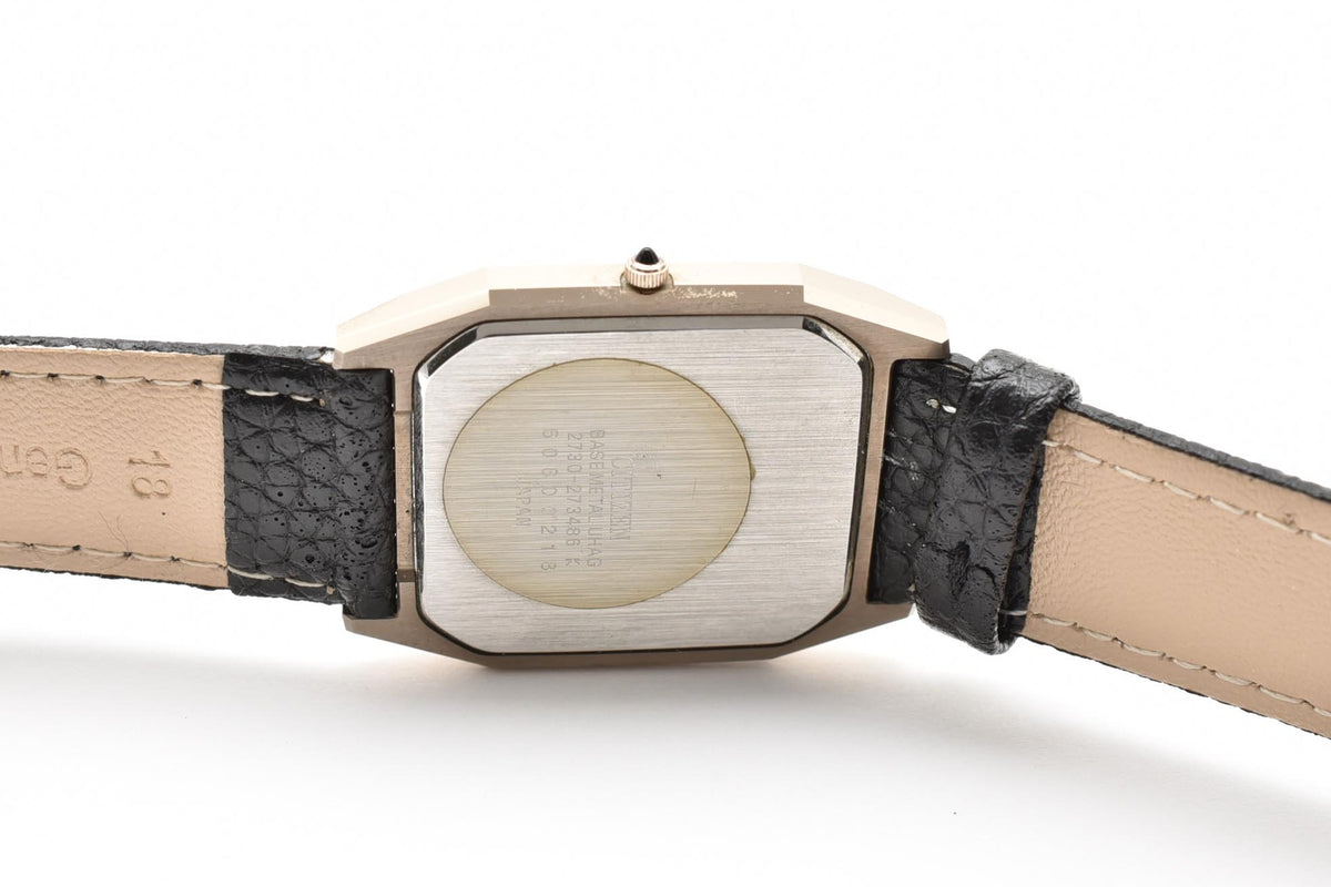 CITIZEN シチズン EXCEED エクシード 80s vintage 2730-273486 メンズ クォーツ 腕時計 ホワイト文字盤 3針 長方形 ステンレスケース レザーストラップ 27mm 1980年代 ヴィンテージ