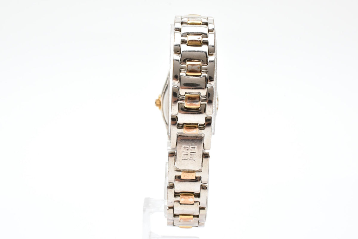 GIVENCHY ジバンシィ Havana Y2K vintage 00s ハバナ REG95587135 レディース クォーツ 腕時計 クリーム文字盤 長方形 スクエア ステンレス コンビ ブレスレット 18mm 2000年代