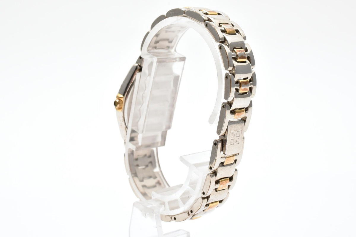 GIVENCHY ジバンシィ Havana Y2K vintage 00s ハバナ REG95587135 レディース クォーツ 腕時計 クリーム文字盤 長方形 スクエア ステンレス コンビ ブレスレット 18mm 2000年代