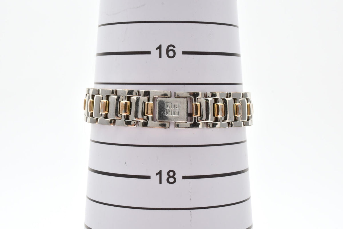 GIVENCHY ジバンシィ Havana Y2K vintage 00s ハバナ REG95587135 レディース クォーツ 腕時計 クリーム文字盤 長方形 スクエア ステンレス コンビ ブレスレット 18mm 2000年代