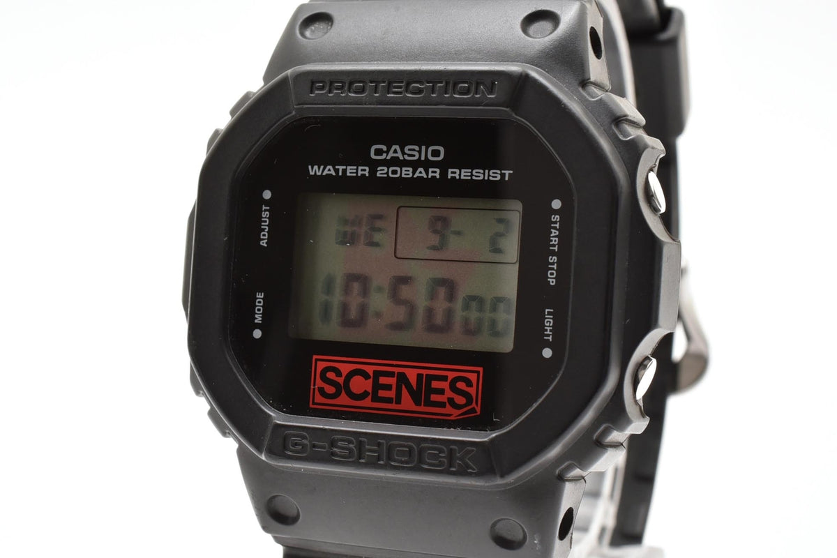 CASIO カシオ G-SHOCK DW-5600VT 30周年記念 SCENES メンズ クォーツ デジタル 腕時計 ブラック レッド 樹脂ケース レジンベルト 42.7mm 2010年代