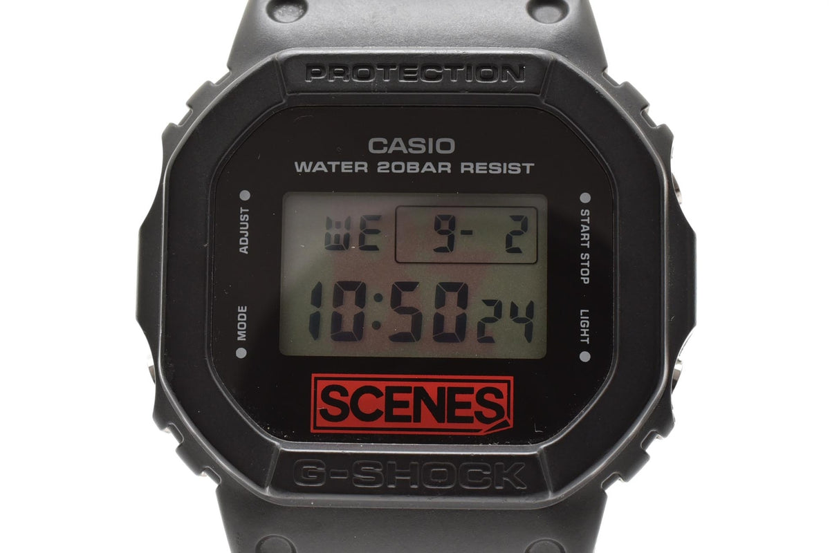 CASIO カシオ G-SHOCK DW-5600VT 30周年記念 SCENES メンズ クォーツ デジタル 腕時計 ブラック レッド 樹脂ケース レジンベルト 42.7mm 2010年代