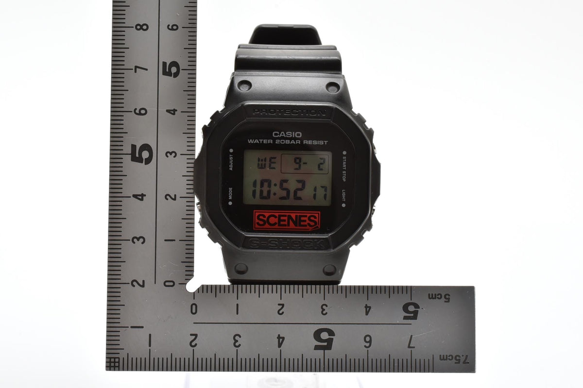 CASIO カシオ G-SHOCK DW-5600VT 30周年記念 SCENES メンズ クォーツ デジタル 腕時計 ブラック レッド 樹脂ケース レジンベルト 42.7mm 2010年代