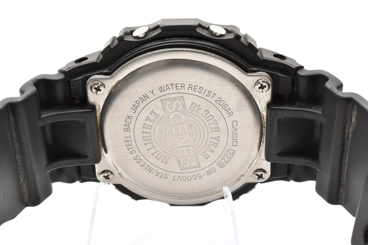 CASIO カシオ G-SHOCK DW-5600VT 30周年記念 SCENES メンズ クォーツ デジタル 腕時計 ブラック レッド 樹脂ケース レジンベルト 42.7mm 2010年代