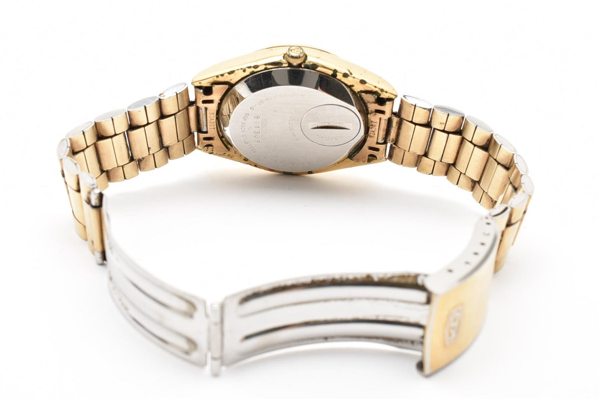 SEIKO セイコー King Quartz キングクォーツ 4623-8110 メンズ クォーツ 腕時計 ホワイト文字盤 デイデイト ステンレス ブレスレット 33.5mm 1970年代 ヴィンテージ