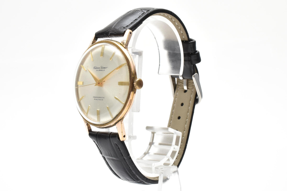CITIZEN シチズン Homer ホーマー H0515805 メンズ 手巻き 腕時計 シルバー文字盤 3針 ステンレス レザーストラップ 35mm 1960年代 ヴィンテージ ドレスウォッチ