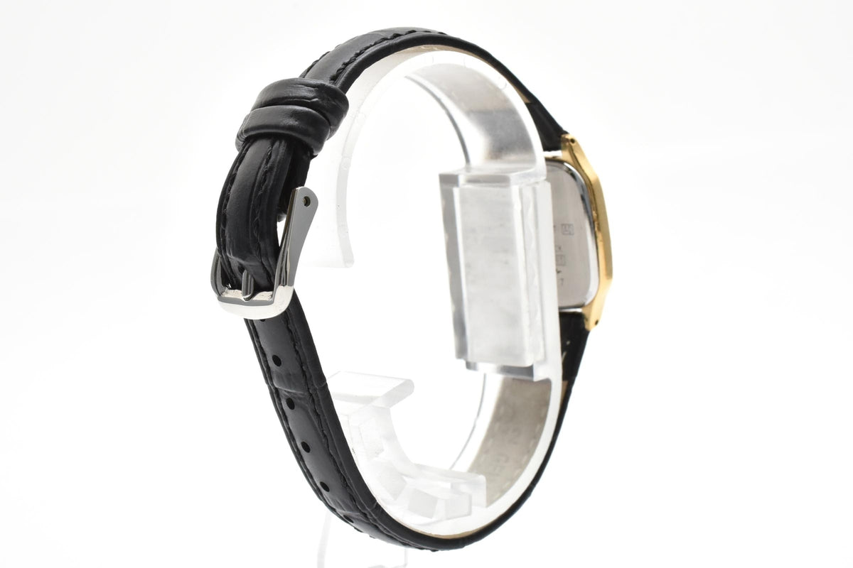 SEIKO セイコー 2P21-5300 レディース クォーツ 腕時計 ホワイト文字盤 2針 角型 ステンレス レザーストラップ 19mm 1980年代 ヴィンテージ ドレスウォッチ
