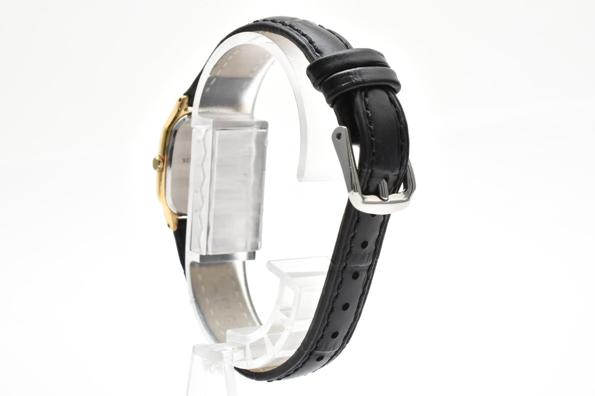 SEIKO セイコー 2P21-5300 レディース クォーツ 腕時計 ホワイト文字盤 2針 角型 ステンレス レザーストラップ 19mm 1980年代 ヴィンテージ ドレスウォッチ