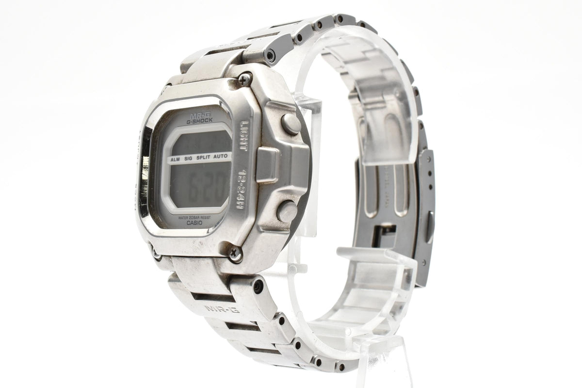 CASIO カシオ G-SHOCK MR-G MRG-110 メンズ クォーツ デジタル 腕時計 シルバー ステンレス メタルケース ブレスレット 43mm 1990年代 ヴィンテージ