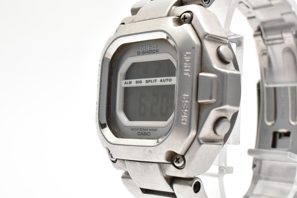 CASIO カシオ G-SHOCK MR-G MRG-110 メンズ クォーツ デジタル 腕時計 シルバー ステンレス メタルケース ブレスレット 43mm 1990年代 ヴィンテージ