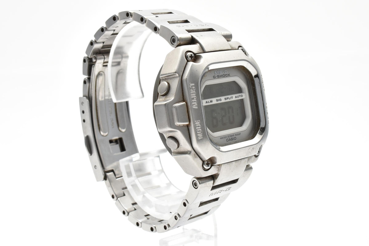 CASIO カシオ G-SHOCK MR-G MRG-110 メンズ クォーツ デジタル 腕時計 シルバー ステンレス メタルケース ブレスレット 43mm 1990年代 ヴィンテージ