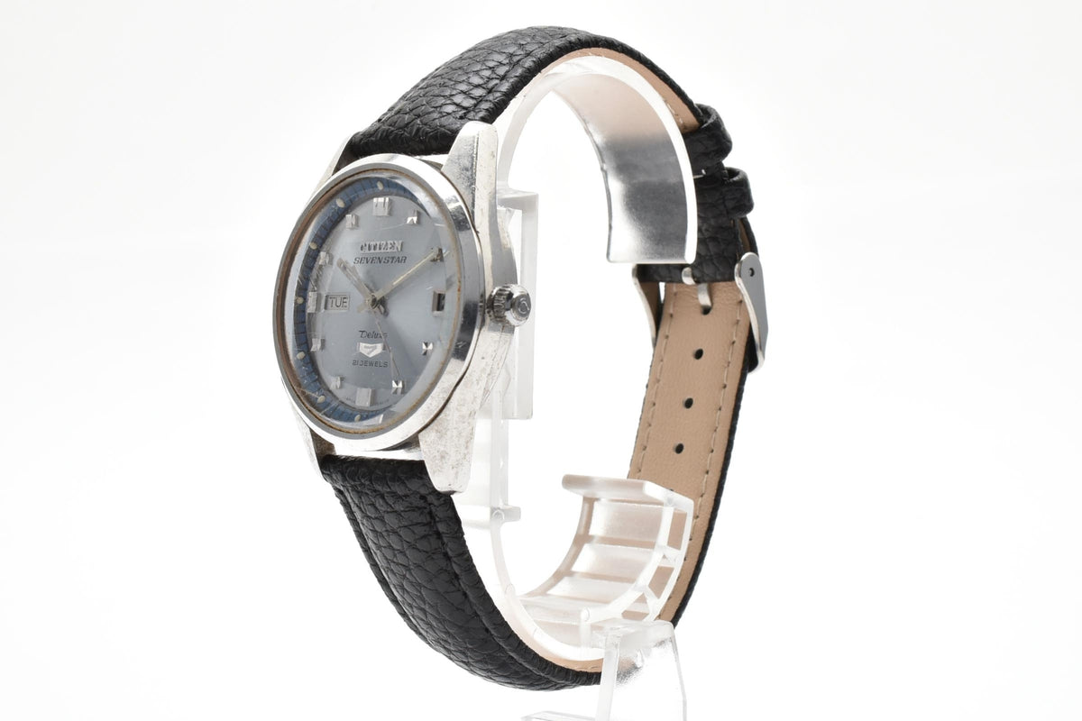 CITIZEN シチズン Seven Star Deluxe セブンスター デラックス ACSS 52701-TA メンズ 自動巻き 腕時計 7石 シルバー文字盤 デイデイト 33mm 1960年代 ヴィンテージ