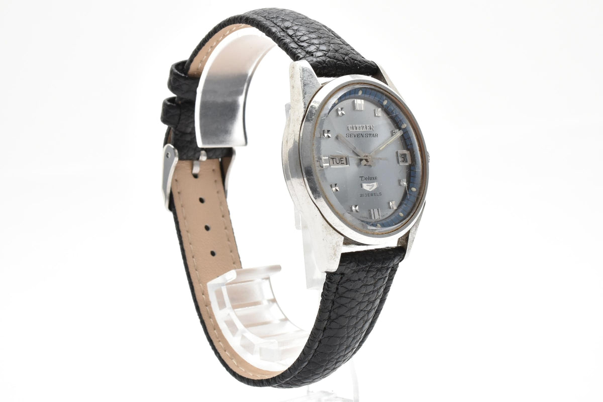 CITIZEN シチズン Seven Star Deluxe セブンスター デラックス ACSS 52701-TA メンズ 自動巻き 腕時計 7石 シルバー文字盤 デイデイト 33mm 1960年代 ヴィンテージ