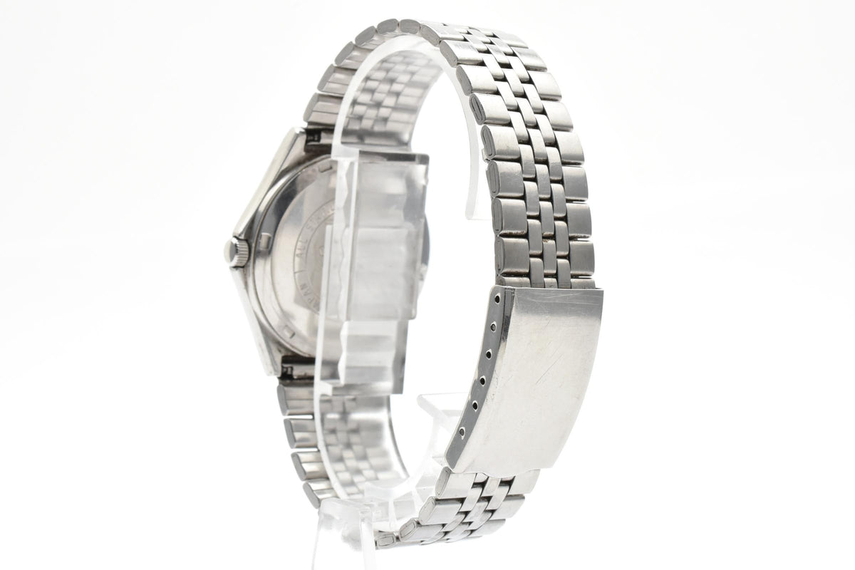 CITIZEN シチズン 4-211146K メンズ クォーツ 腕時計 ブラウン文字盤 デイデイト 曜日 日付 ステンレス ブレスレット 34mm 1980年代 ヴィンテージ