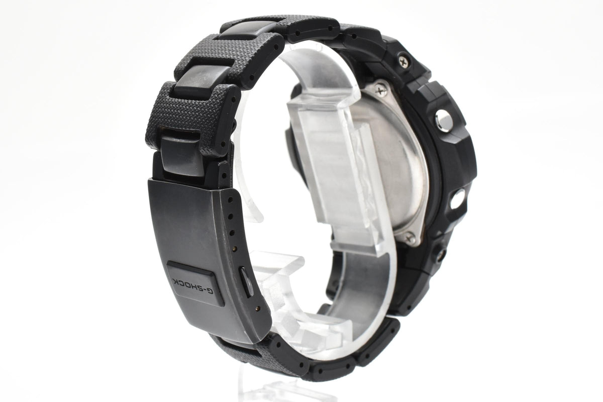 CASIO カシオ G-SHOCK AWG-M100BC メンズ 腕時計 タフソーラー 電波時計 マルチバンド6 アナデジ ブラック ブルー コンポジットブレスレット 42mm 2010年代