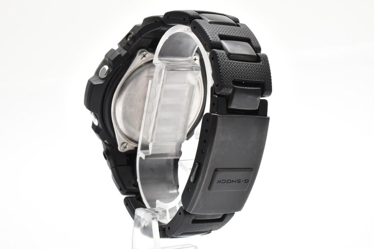CASIO カシオ G-SHOCK AWG-M100BC メンズ 腕時計 タフソーラー 電波時計 マルチバンド6 アナデジ ブラック ブルー コンポジットブレスレット 42mm 2010年代