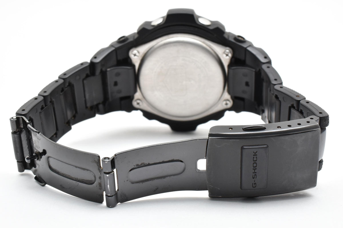 CASIO カシオ G-SHOCK AWG-M100BC メンズ 腕時計 タフソーラー 電波時計 マルチバンド6 アナデジ ブラック ブルー コンポジットブレスレット 42mm 2010年代