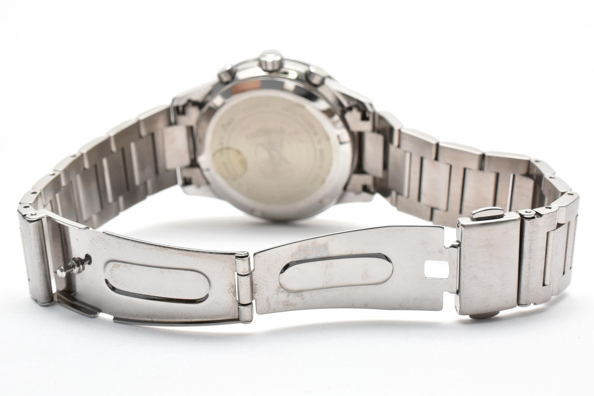 CITIZEN シチズン xC クロスシー A510-T002374 メンズ クォーツ 腕時計 ホワイト文字盤 クロノグラフ デイト マルチファンクション ステンレス ブレスレット 35mm 2000年代