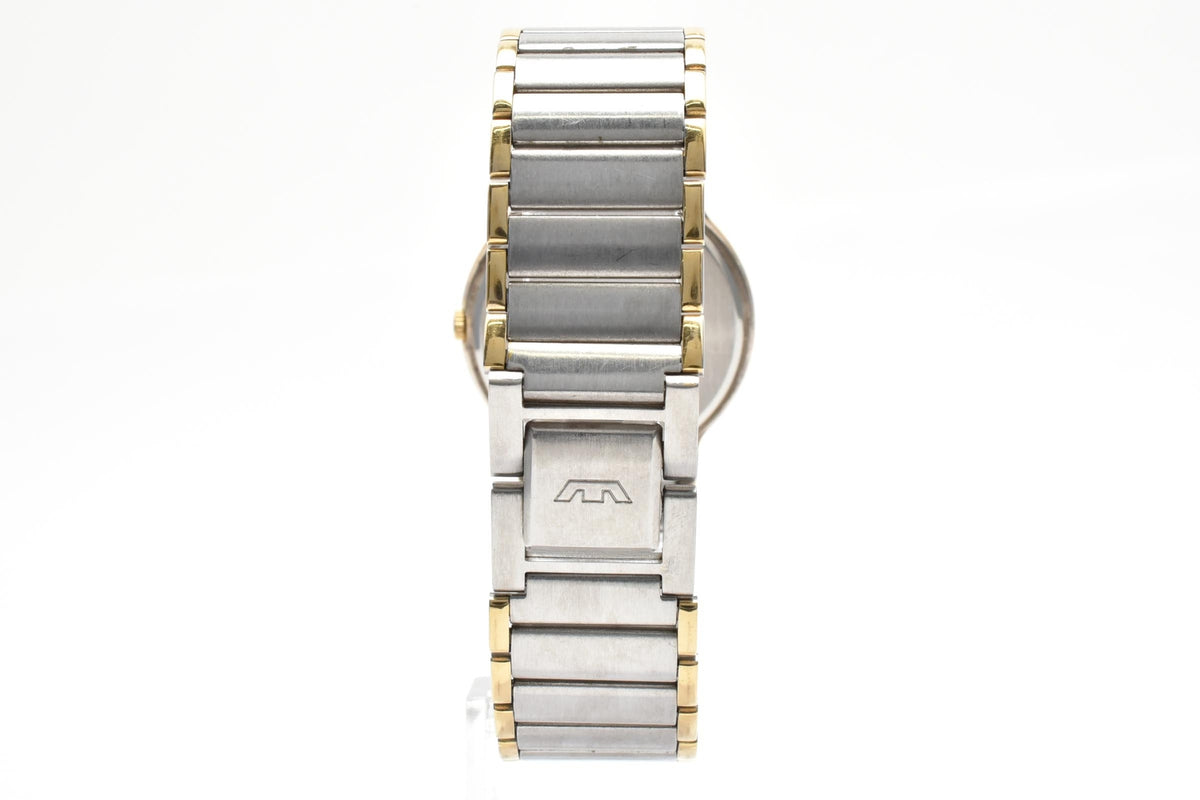 GLYCINE グリシン グライシン Bienne ビエンヌ Constellation 170790 メンズ クォーツ 腕時計 シルバー文字盤 2針 ステンレス コンビ ブレスレット 29.6mm 1990年代 ヴィンテージ