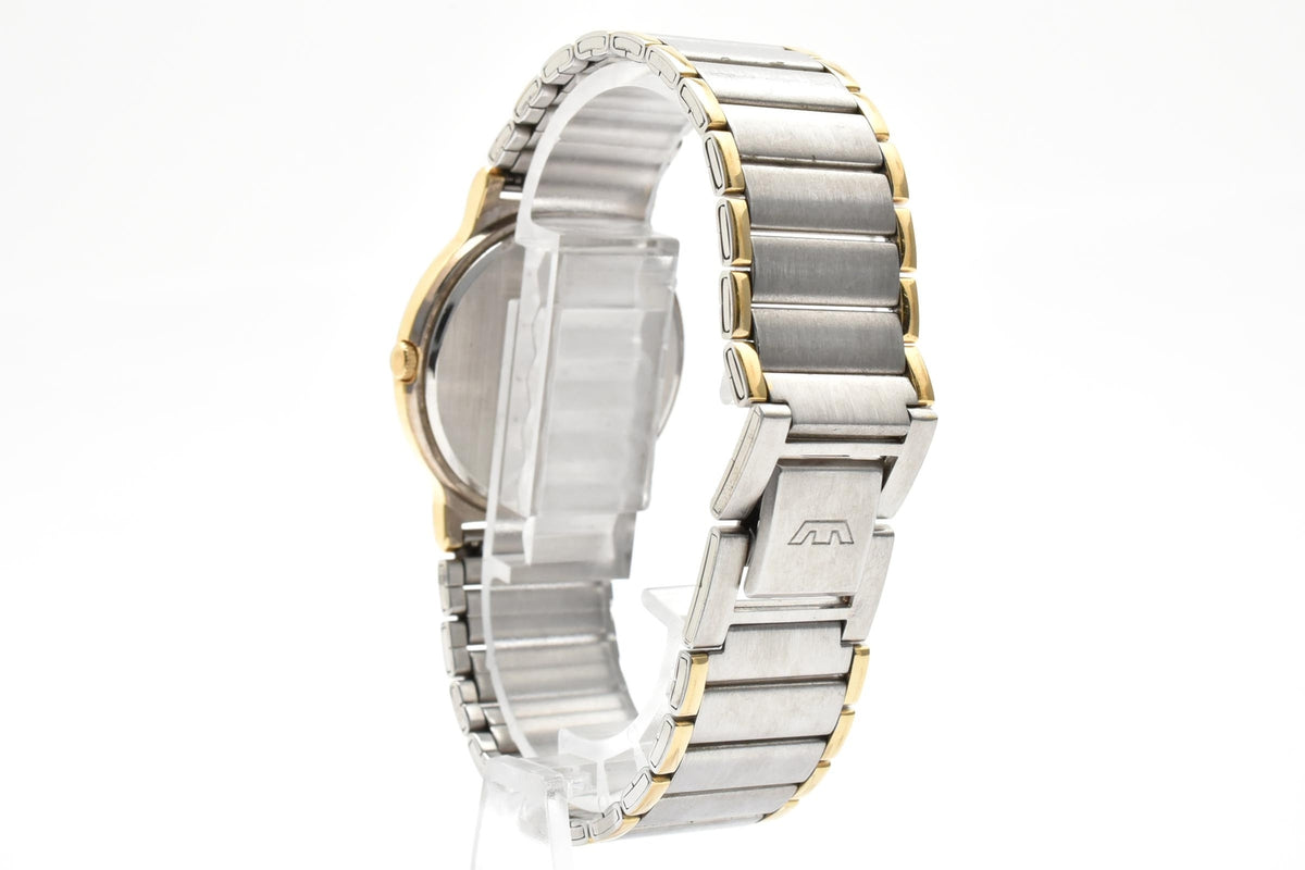 GLYCINE グリシン グライシン Bienne ビエンヌ Constellation 170790 メンズ クォーツ 腕時計 シルバー文字盤 2針 ステンレス コンビ ブレスレット 29.6mm 1990年代 ヴィンテージ