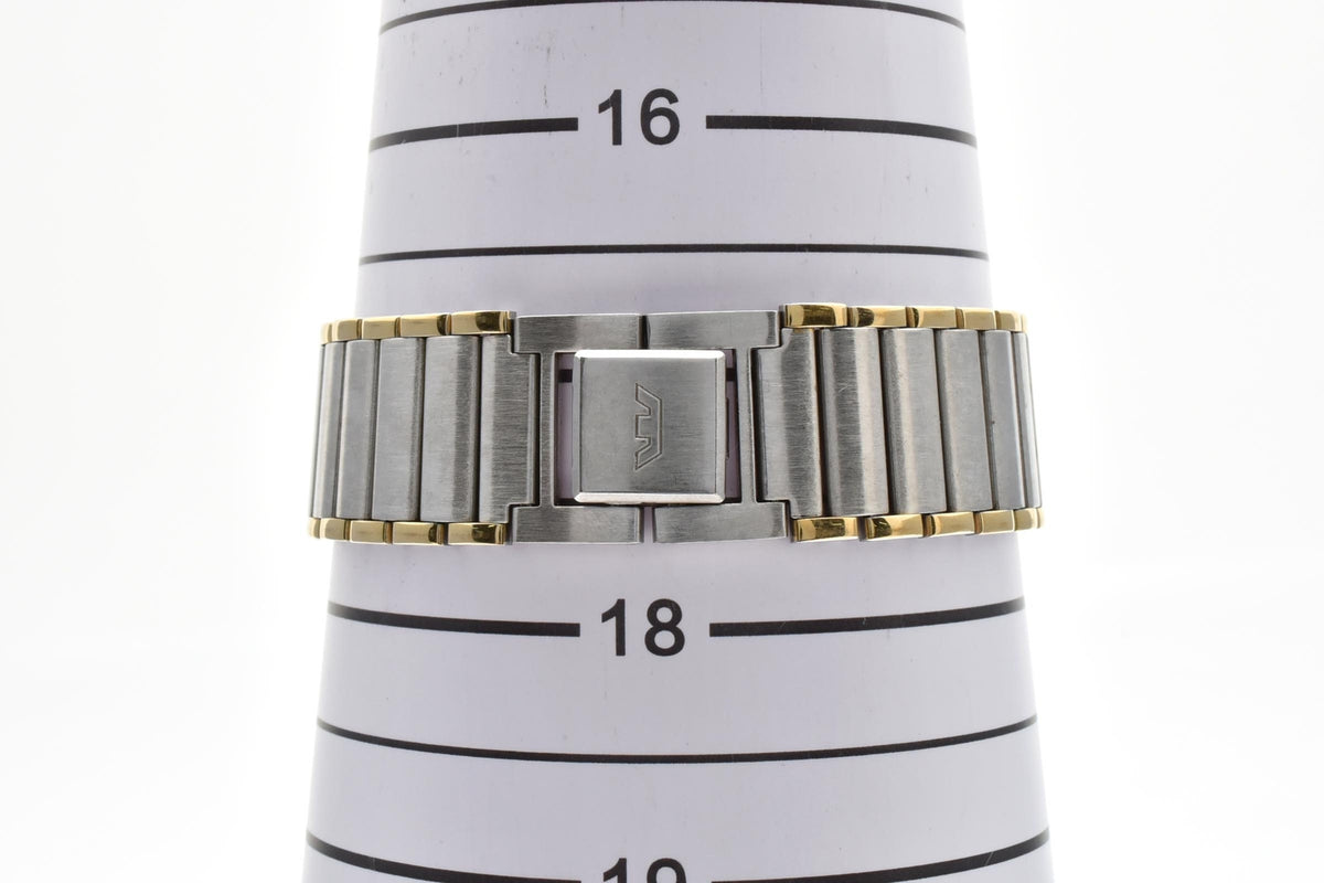 GLYCINE グリシン グライシン Bienne ビエンヌ Constellation 170790 メンズ クォーツ 腕時計 シルバー文字盤 2針 ステンレス コンビ ブレスレット 29.6mm 1990年代 ヴィンテージ