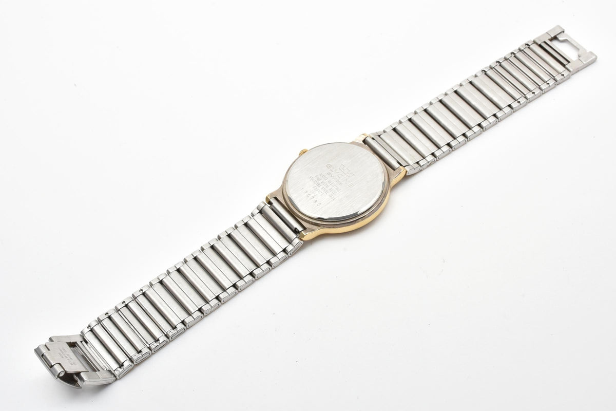GLYCINE グリシン グライシン Bienne ビエンヌ Constellation 170790 メンズ クォーツ 腕時計 シルバー文字盤 2針 ステンレス コンビ ブレスレット 29.6mm 1990年代 ヴィンテージ