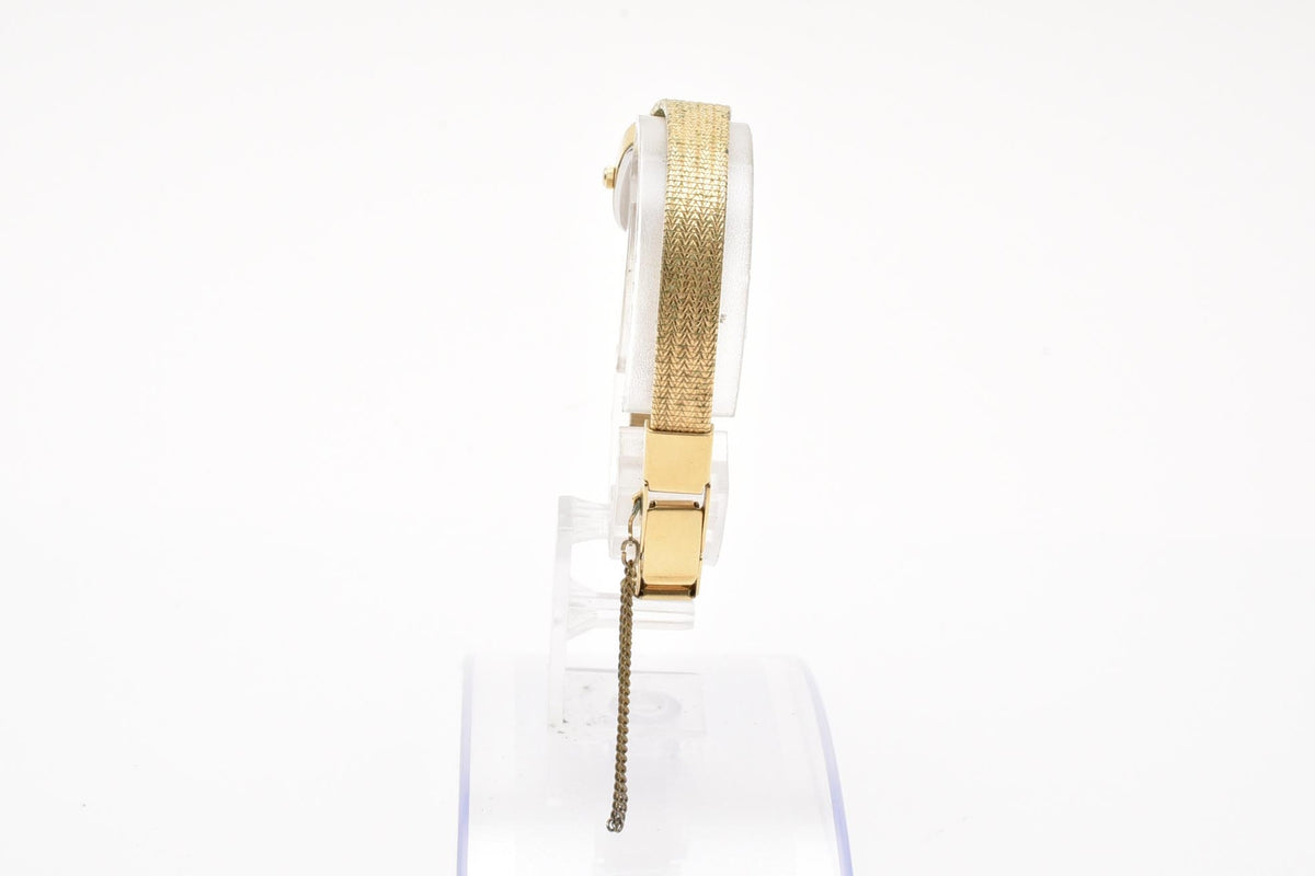 CITIZEN シチズン 3220-324552 レディース 80s クォーツ 腕時計 ゴールド文字盤 スクエア ベースメタル ブレスレット 16.5mm 1980年代 ヴィンテージ ドレスウォッチ