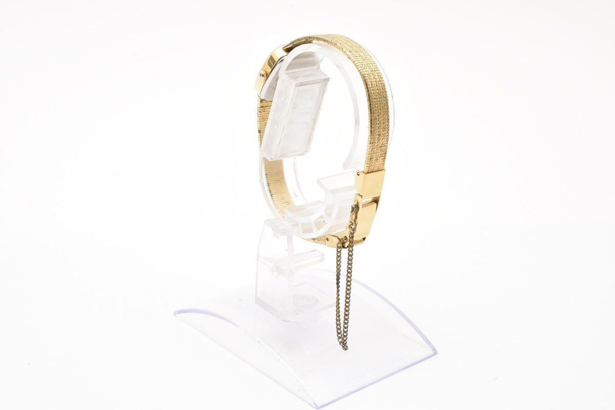 CITIZEN シチズン 3220-324552 レディース 80s クォーツ 腕時計 ゴールド文字盤 スクエア ベースメタル ブレスレット 16.5mm 1980年代 ヴィンテージ ドレスウォッチ