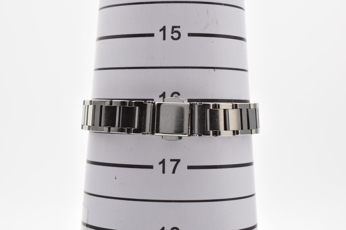 CITIZEN シチズン xC クロスシー Y2K 00s vintage 5431-T003982 メンズ ソーラー クォーツ 腕時計 レッドパープル文字盤 ローマ数字 スクエア 長方形 ステンレス ブレスレット 14.5mm 2000年代