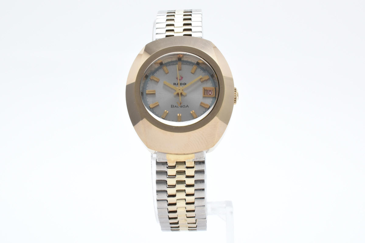 RADO ラドー Balboa バルボア 862638 レディース 自動巻き 腕時計 シルバー文字盤 デイト ゴールド シルバー ツートーン ステンレス 26mm 1970年代 ヴィンテージ