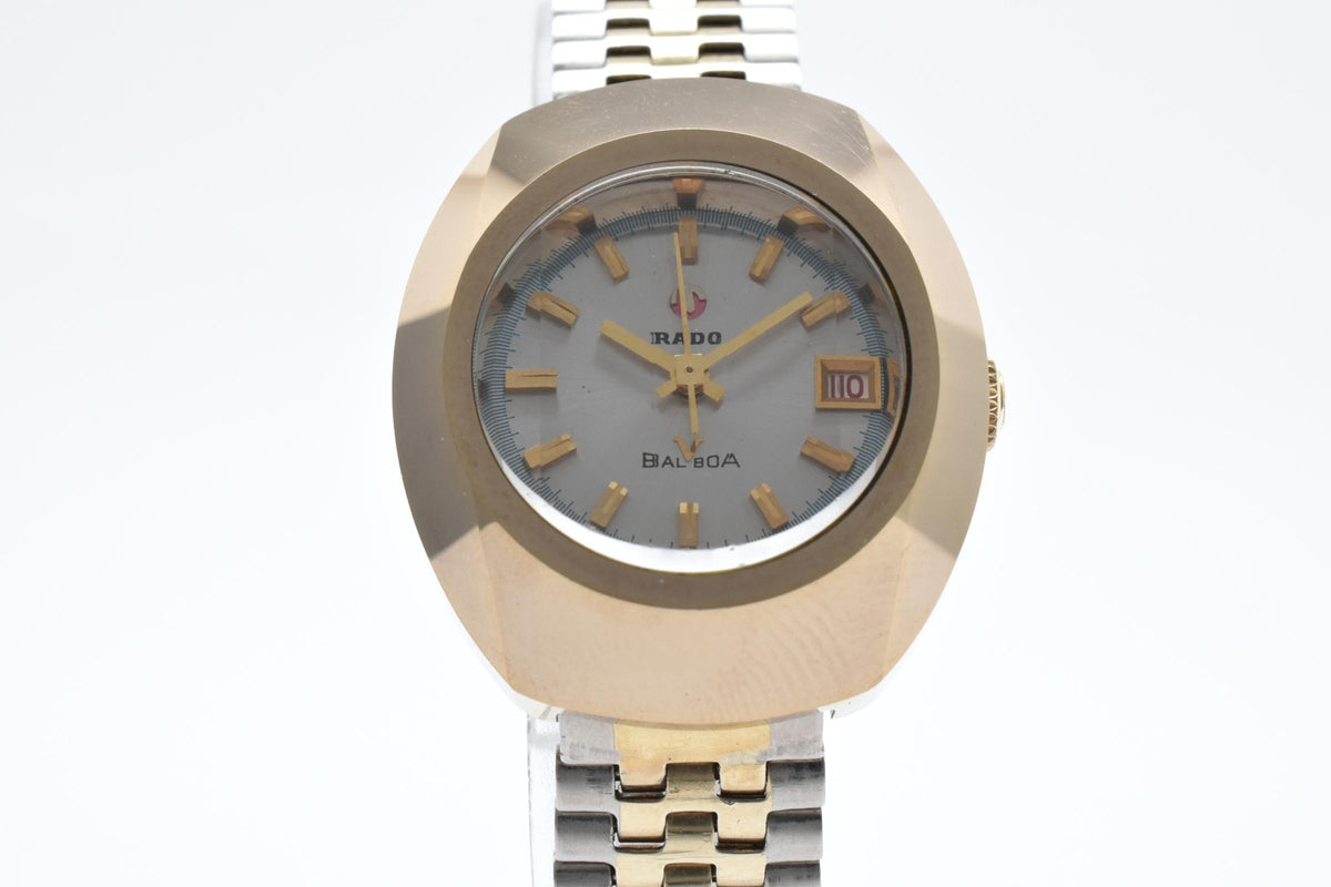 RADO ラドー Balboa バルボア 862638 レディース 自動巻き 腕時計 シルバー文字盤 デイト ゴールド シルバー ツートーン ステンレス 26mm 1970年代 ヴィンテージ