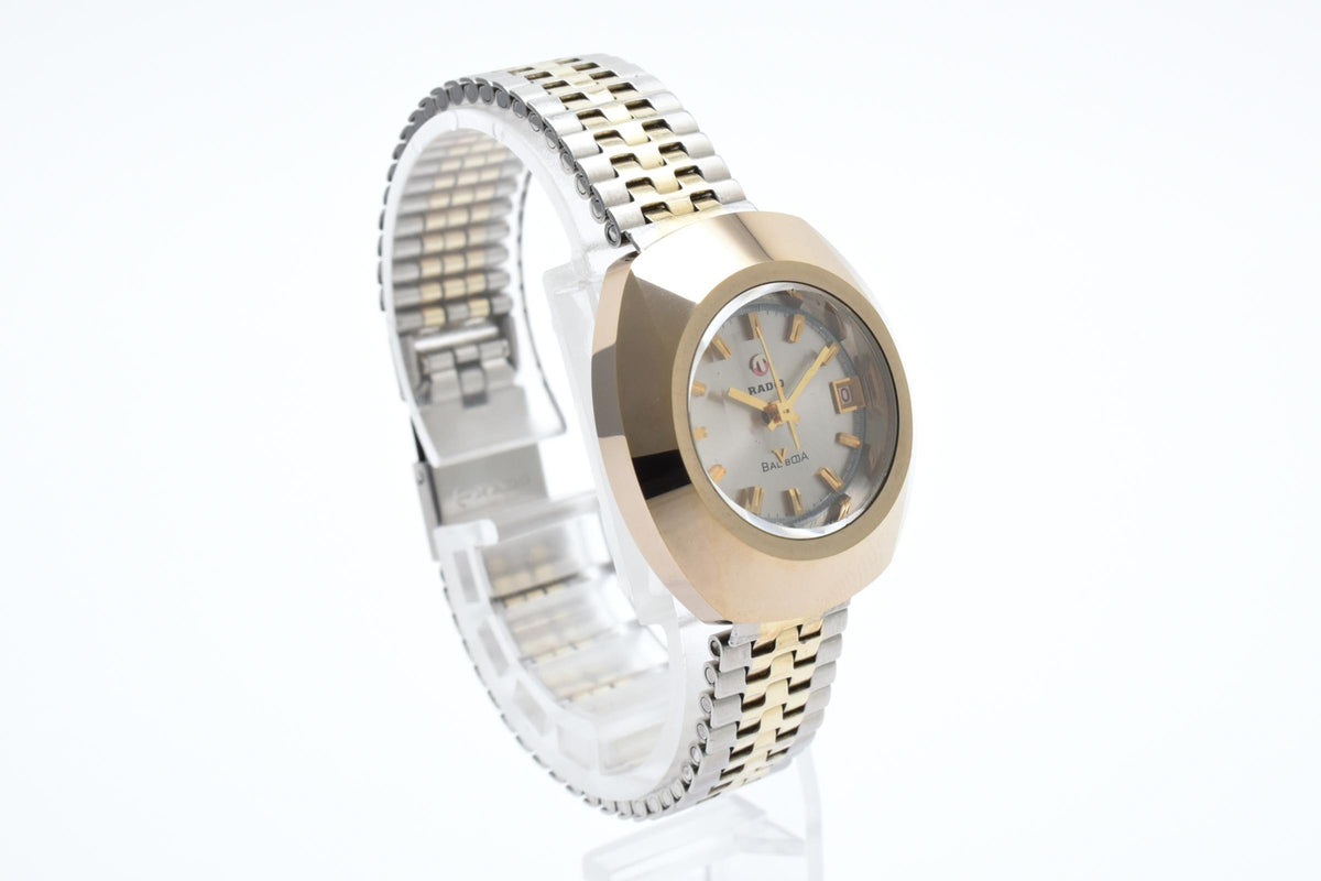 RADO ラドー Balboa バルボア 862638 レディース 自動巻き 腕時計 シルバー文字盤 デイト ゴールド シルバー ツートーン ステンレス 26mm 1970年代 ヴィンテージ