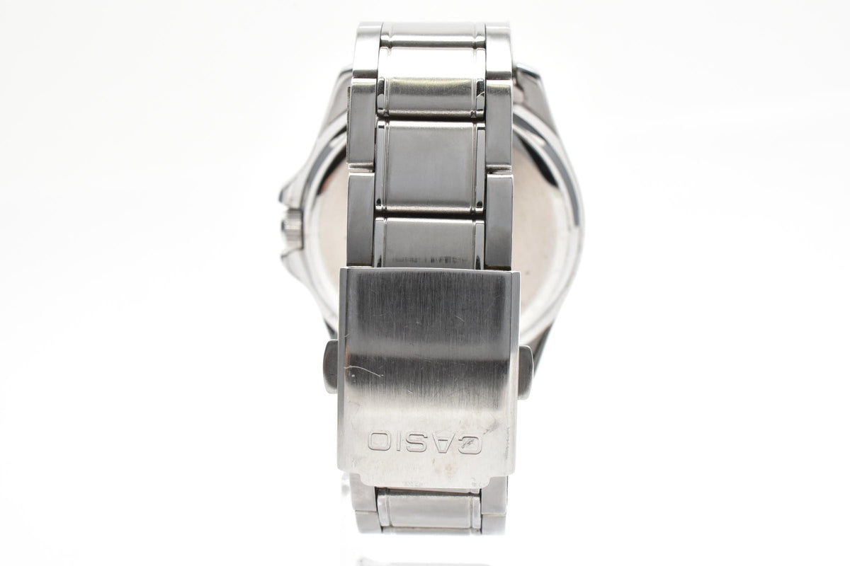 CASIO カシオ Standard スタンダード MTP-1244 メンズ クォーツ 腕時計 ブラック文字盤 デイト ステンレス ブレスレット 39.7mm 2010年代