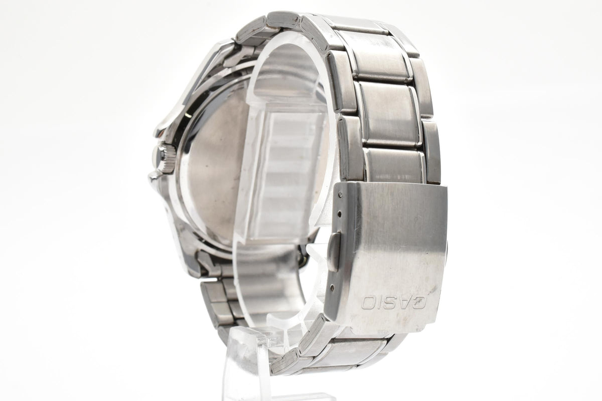 CASIO カシオ Standard スタンダード MTP-1244 メンズ クォーツ 腕時計 ブラック文字盤 デイト ステンレス ブレスレット 39.7mm 2010年代